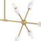 Designers Fountain Star Dust 60 Watt 10-Light Brushed Gold Mid-Century Modern Island Light with Natural Marble Accents D304C-IS-BG - alternate 9